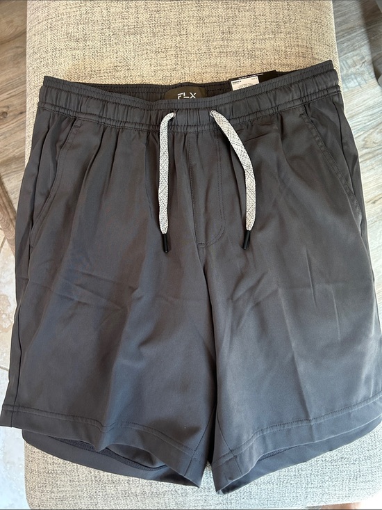 FLX Other - Men's Dark Gray FLX Performance Athletic Shorts with Drawstring